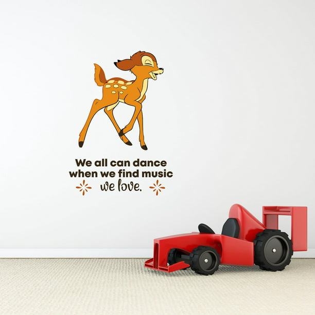 BAMBI Love is a song that never ends WALT DISNEY vinyl wall art sticker quote